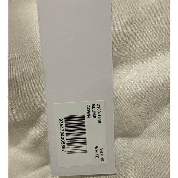 Rebecca Vallance Asymmetrical Blume One- One-shoulder Crepe Gown Dress Size 10 - Picture 9 of 9